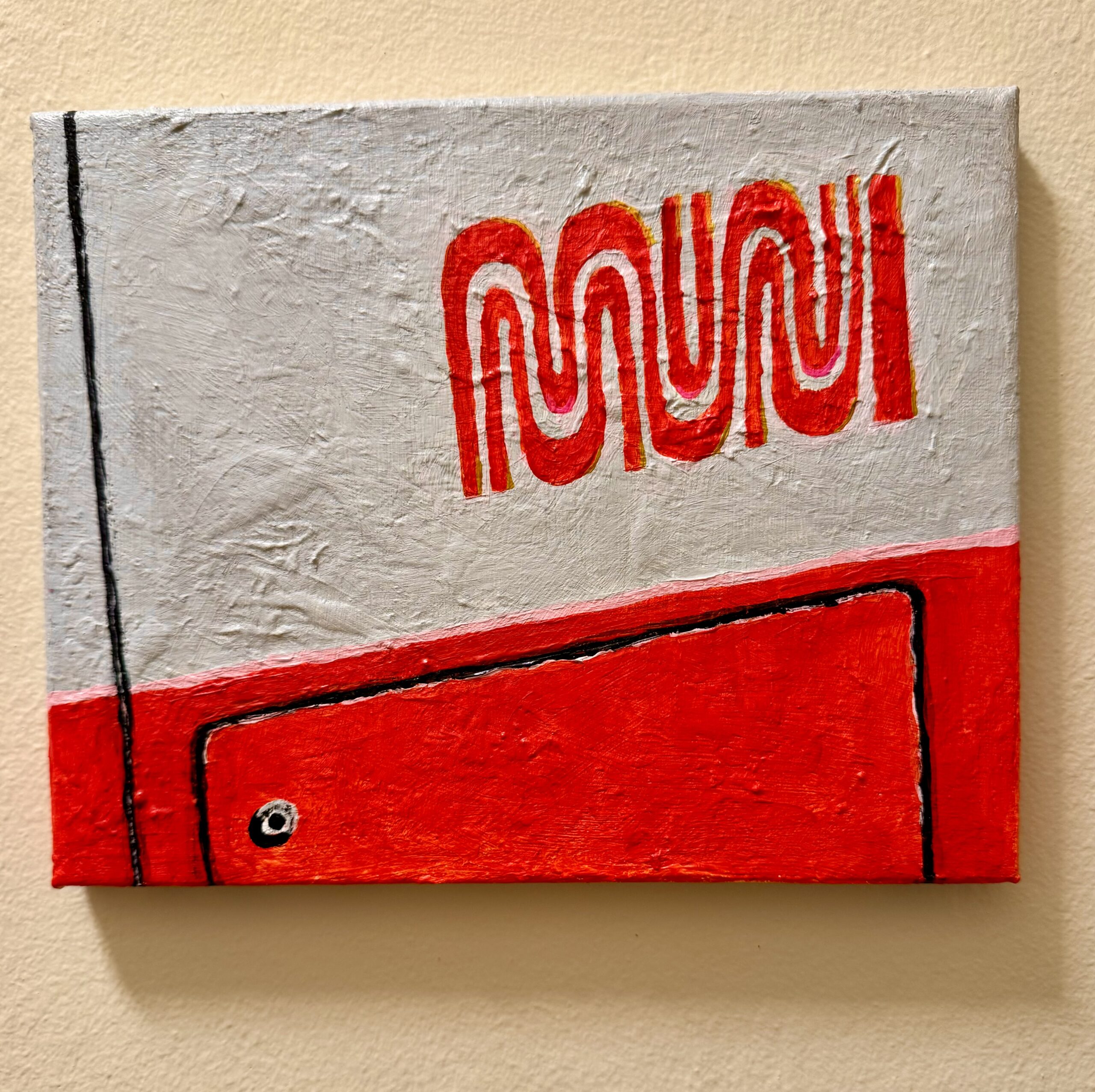 Autobus Worm. Painting on display at the SF Railway Museum show.