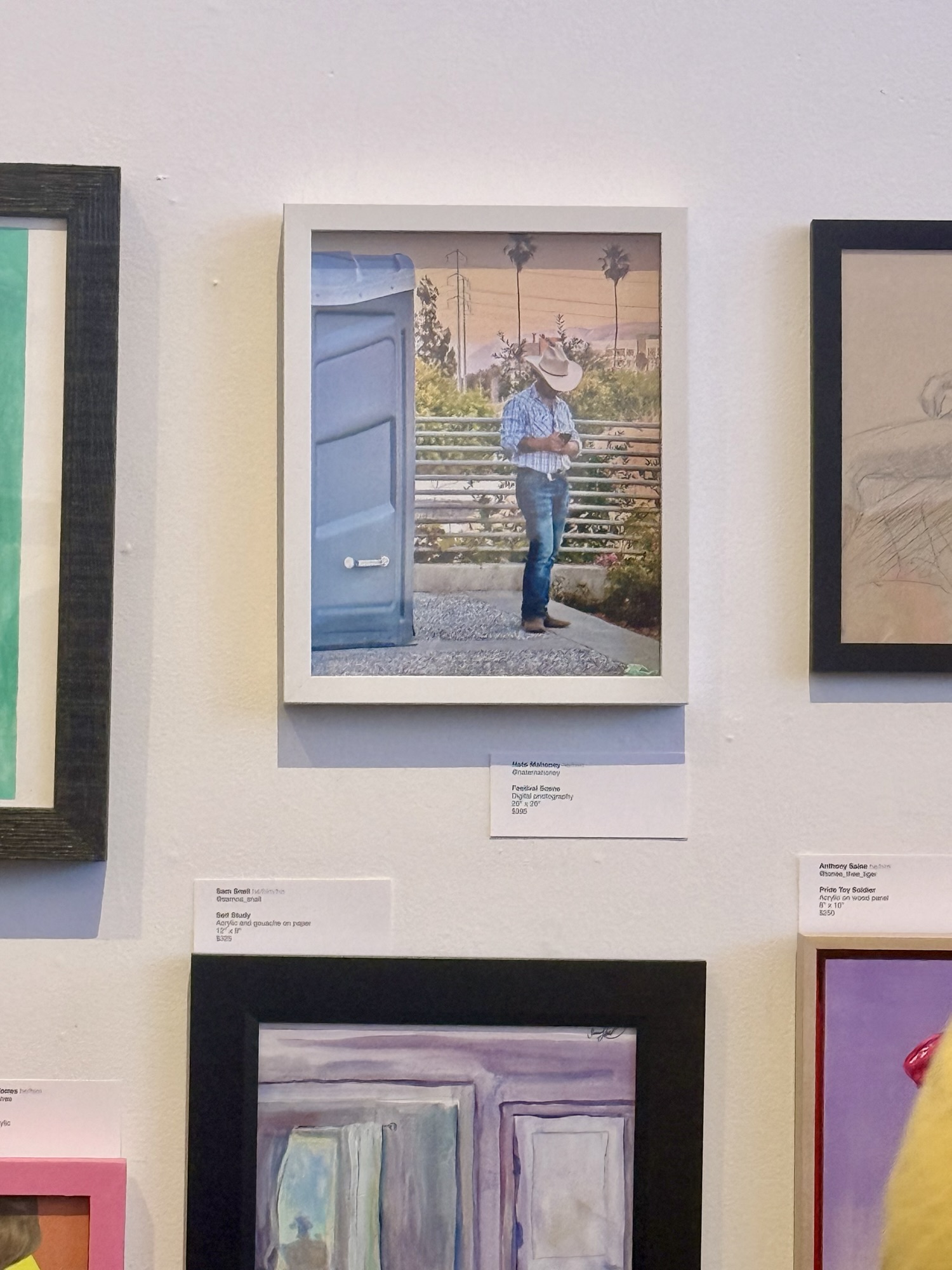 Howdy Cowboy: Festival Scene. Rosebud Gallery Pride Art show.
